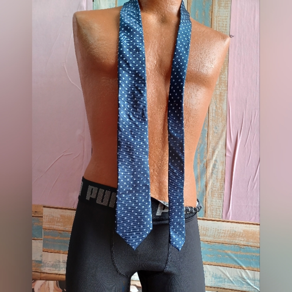 Men's Blue Patterned Tie